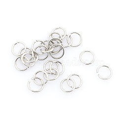 Tarnish Resistant 304 Stainless Steel Open Jump Rings, Stainless Steel Color, 6x0.9mm, Inner Diameter: 4.2mm, about 5000pcs/bag(STAS-J013-6x0.9mm-01)