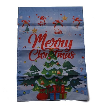 Garden Flag for Christmas, Double Sided Polyester House Flags, for Home Garden Yard Office Decorations, Christmas Tree, Colorful, 460x320x0.4mm, Hole: 18mm
