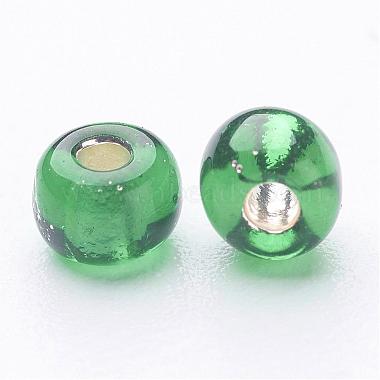 6/0 Round Silver Lined Round Hole Glass Seed Beads(X-SEED-A005-4mm-27)-2