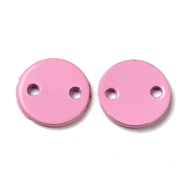 Pearl Pink Flat Round 201 Stainless Steel Links