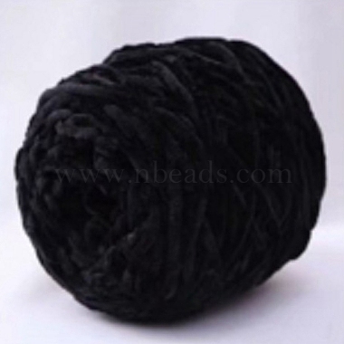 Black Wool+Velvet Yarn