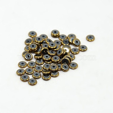 Electroplate Non-magnetic Synthetic Hematite Beads Strands(G-J216F-06)-3