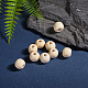 Des perles en bois naturel(X-TB16mmY-8)-3