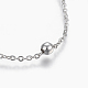 304 Stainless Steel Anklets(AJEW-H013-01P)-2