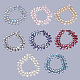 Chapelets de perles en verre galvanoplastique(EGLA-E057-03B-M)-1