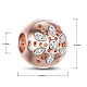 Tinysand 925 perles européennes en argent sterling zircone cubique(TS-C-157)-2
