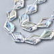 Chapelets de perles en verre galvanoplastique(X-EGLA-N008-009-A01)-3