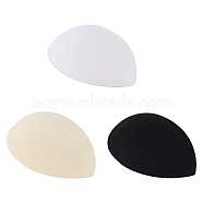 6Pcs 3 Colors EVA Cloth Teardrop Fascinator Hat Base for Millinery, Mixed Color, 127x100x5mm, 2pcs/color(AJEW-FG0002-81)