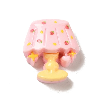 Sleeping Theme Opaque Resin Decoden Cabochons, Table Lamp, 25x22.5x10mm