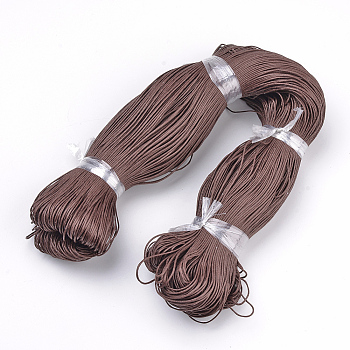 Waxed Cotton Cord, Coconut Brown, 1.5mm, about 360yard/bundle(330m/bundle)