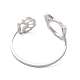 304 Stainless Steel Open Cuff Ring(RJEW-Z026-05P)-3
