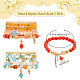 Elite 2 Sets 2 Style Natural Dyed Malaysia Jade & Agate & Glass Seed Beaded Stretch Bracelets Set(BJEW-PH0004-29)-2
