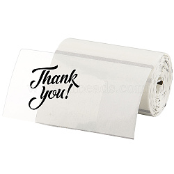 1 Roll 200Pcs PET Adhesive Stickers, Self-Adhesive Thermal Printer Labels for Gift Wrapping, DIY Logo Design, White, 50x72x0.1mm(STIC-SP0001-04)