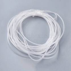 Hollow Pipe PVC Tubular Synthetic Rubber Cord, Clear, 4mm, Hole: 2mm(X-RCOR-WH0001-01A)