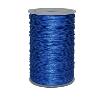 Waxed Polyester Cord, 6-Ply, Royal Blue, 0.55mm, about 38.27 yards(35m)/roll