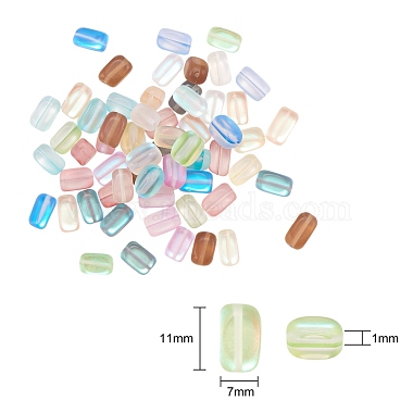 60 шт. 10 цвета синтетические бусины из лунного камня(G-SZ0001-04)-7