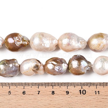 Natural Baroque Pearl Keshi Pearl Beads Strands(PEAR-S019-02B-01)-5