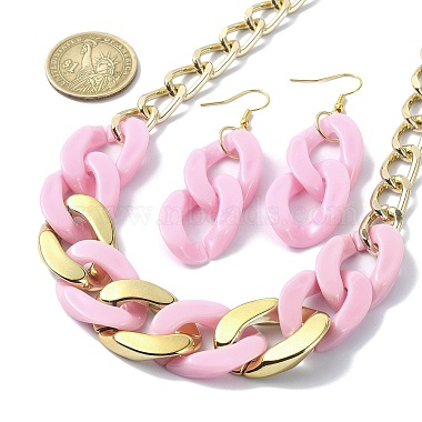 Acrylic Chains Jewelry Set(SJEW-JS01288-04)-2