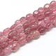 Chapelets de perles aux fraises en quartz naturel(G-R445-6x8-17)-1