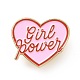 Word Girl Power Enamel Pin(X-JEWB-D013-02F)-1