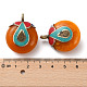 Handmade Tibetan Style Beeswax Dyed Pendants(KK-G473-03G)-3