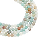 2 Strands Frosted Natural Flower Amazonite Round Beads Strands(G-NB0004-45)-1