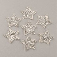 Star Hotfix Rhinestone, Resin Rhinestone, Costume Accessories, Sewing Craft Decoration, Crystal, 20~21x20~21x2mm(DIY-WH0308-224F)