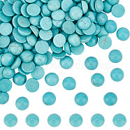 Dyed Synthetic Turquoise Cabochons, Half Round/Dome, 8x4mm, 200pcs/box(TURQ-SC0001-05A)