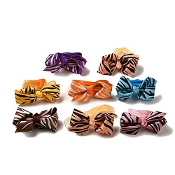 Elastic Baby Headbands, with Random Color Elastic Cord, Cloth Ribbon Baby Girl Bair Bows, Mixed Color, 112mm(OHAR-S115-M05)