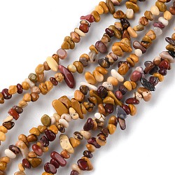 Natural Mookaite Beads Strands, Chip, 1.5~4.5x3~13x2.5~8mm, Hole: 0.6mm, 30.94~31.97 inch(78.6~81.2cm)(G-G0003-B28)
