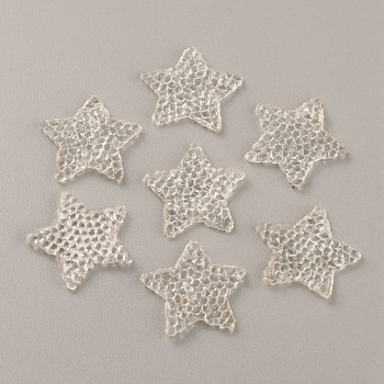 Star Hotfix Rhinestone, Resin Rhinestone, Costume Accessories, Sewing Craft Decoration, Crystal, 20~21x20~21x2mm