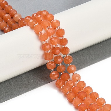 Natural Orange Aventurine Beads Strands(G-H057-A02-01)-2