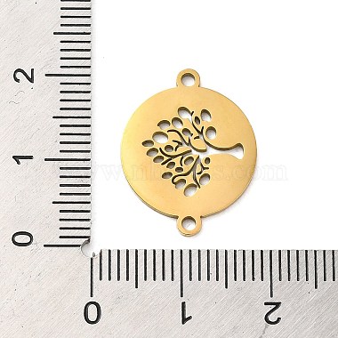304 Stainless Steel Connector Charms(STAS-D013-02B-G)-3