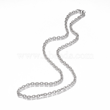 304 Stainless Steel Cable Chain Necklaces(NJEW-H203-01P)-2