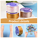 3 Rolls 3 Colors Special Coated Nylon Beading Threads for Seed Beads(OCOR-PA0001-01A)-6