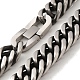 304 Stainless Steel Curb  Chain Necklaces(NJEW-Q337-05E-AS)-2