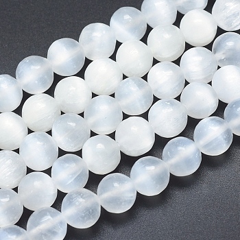 Natural Calcite Beads Strands, Round, 10mm, Hole: 1mm, about 39pcs/strand, 15.7 inch