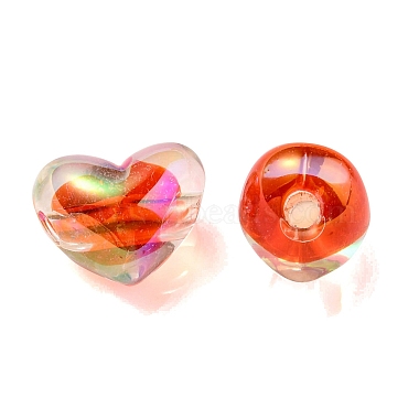 zweifarbige europäische Perlen aus transparentem Acryl mit UV-Beschichtung(X-OACR-F004-06C)-2