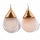 Natural White Agate Pendants(G-S359-201A)-1