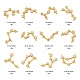 12Pcs 12 Style Brass Micro Clear Cubic Zirconia Pendants(ZIRC-LS0001-02G)-3