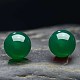 Round Imitation Jade Beads Stud Earrirngs for Girl Women(EJEW-BB46205-A)-2