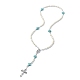 Synthetic Magnesite Rosary Bead Necklaces(NJEW-TA00122-01)-4