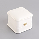 Подарочные коробки кольца из искусственной кожи(LBOX-L005-A03)-2