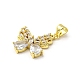 Brass Micro Pave Cubic Zirconia Pendants(FIND-Z023-10A)-2