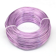 Round Aluminum Wire, Flexible Craft Wire, for Beading Jewelry Doll Craft Making, Medium Orchid, 20 Gauge, 0.8mm, 300m/500g(984.2 Feet/500g)(AW-S001-0.8mm-22)