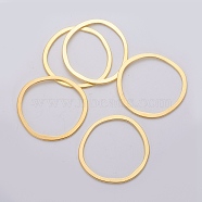 Tibetan Style Alloy Linking Rings, Lead Free & Cadmium Free & Nickel Free, Golden, 51x49x1.5mm.(EA13479Y-NFG)