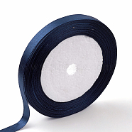 Single Face Satin Ribbon, Polyester Ribbon, Midnight Blue, 1 inch(25mm) wide, 25yards/roll(22.86m/roll), 5rolls/group, 125yards/group(114.3m/group)(RC25mmY081)