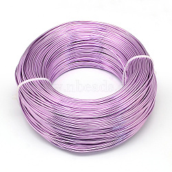 Anodized Aluminum Wire, Bendable Metal Craft Wire, Flexible Craft Wire, for Beading Jewelry Craft Making, Medium Orchid, 20 Gauge, 0.8mm, 300m/500g(984.2 Feet/500g)(AW-S001-0.8mm-22)