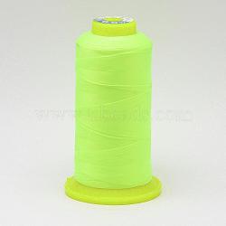 Nylon Sewing Thread, Lawn Green, 0.4mm, about 400m/roll(NWIR-N006-01F2-0.4mm)