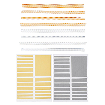 36Pcs 10 Styles Resin Spring Coil & EVA Ring Size Adjuster Sticker, Invisible Ring Size Adjuster, Mixed Color, 100x3.5~5mm, Inner Diameter: 1.4~2.5mm